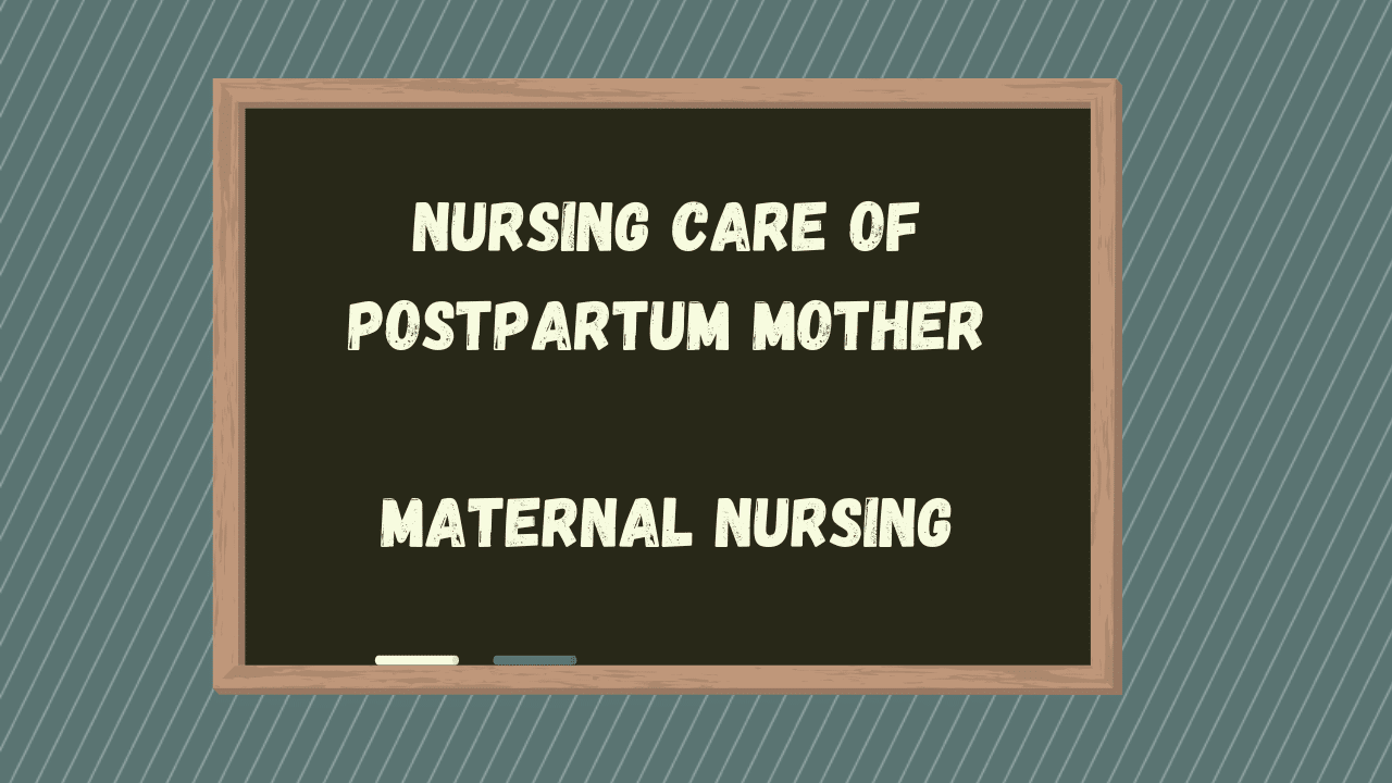 Nursing Care Of Postpartum Mother- Maternal (OB) Nursing - The Nursiversity